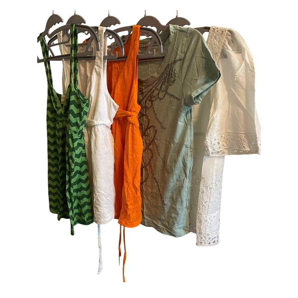 LOT OF 5 J Crew Ella Moss BCBG Size S Tops Blouses Tanks Knit Casual White